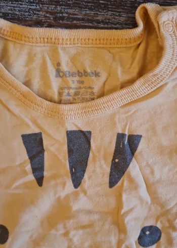 Sarı Pamuklu Bebek Çıtçıtlı Body - Görsel 4