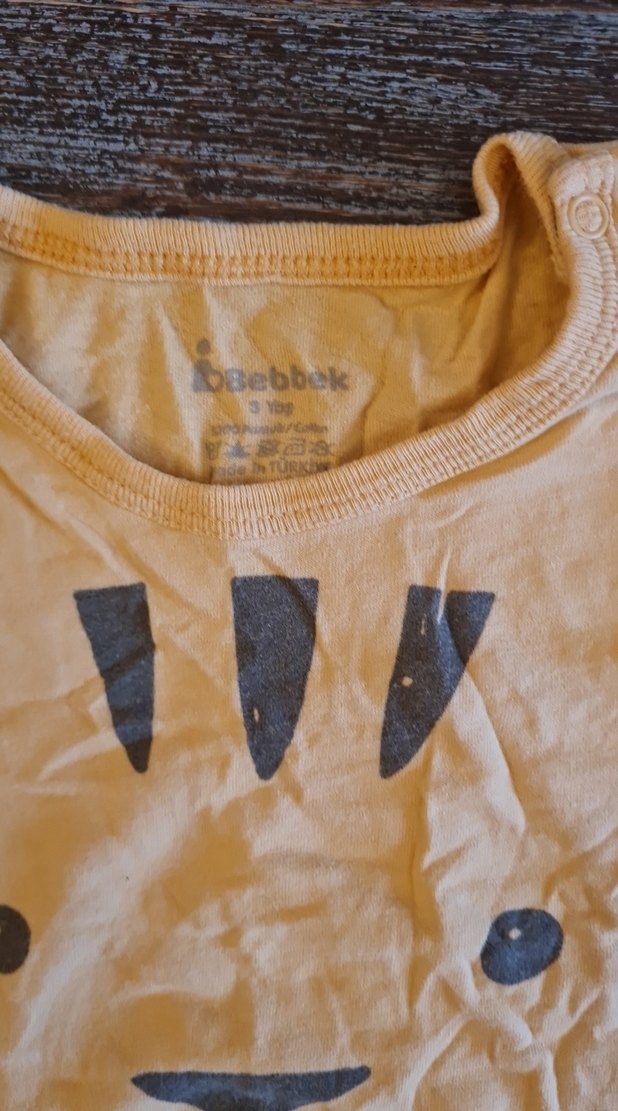 Sarı Pamuklu Bebek Çıtçıtlı Body - Görsel 4