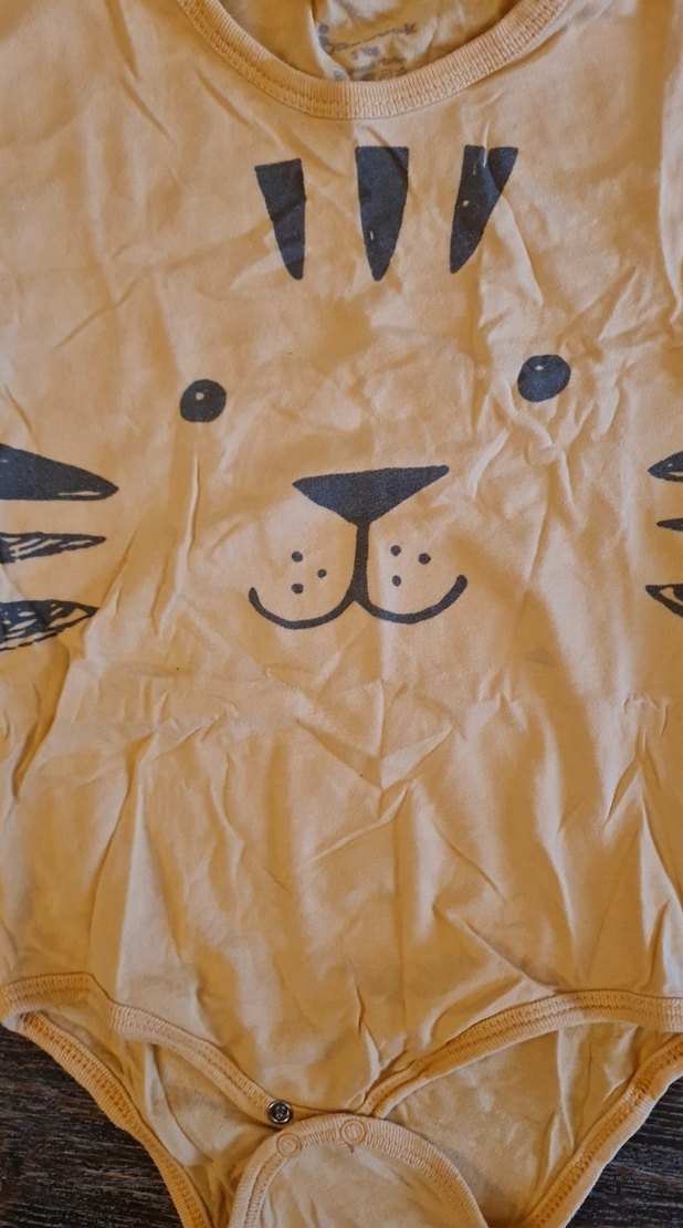 Sarı Pamuklu Bebek Çıtçıtlı Body - Görsel 2