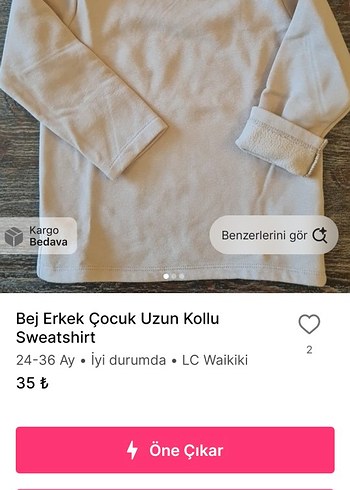 18-24 Ay Beden Bej Fermuarlı Kapüşonlu Çocuk Ceketi 8 parca