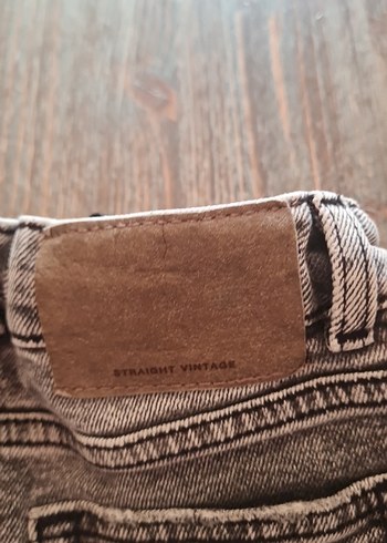 Çocuk Gri Bol Kesim Denim Pantolon - Görsel 5