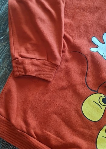 Çocuk Kırmızı Mickey Baskılı Sweatshirt - Görsel 4