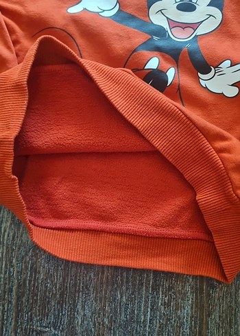 Çocuk Kırmızı Mickey Baskılı Sweatshirt - Görsel 5