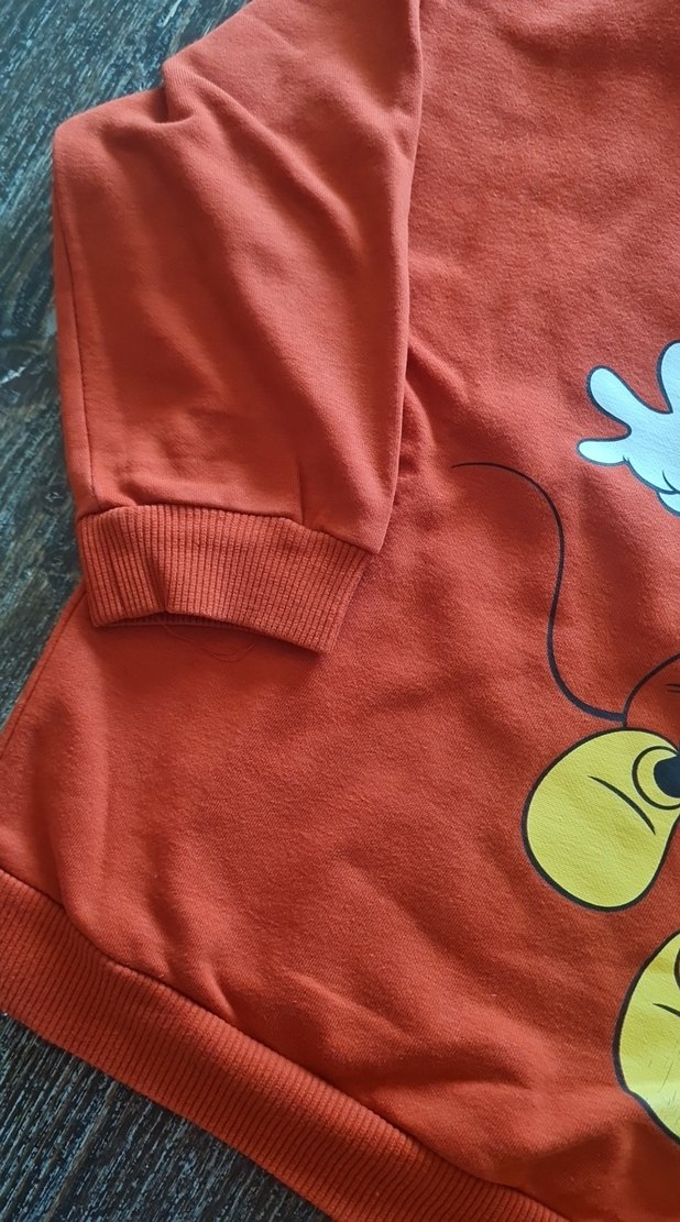 Çocuk Kırmızı Mickey Baskılı Sweatshirt - Görsel 4