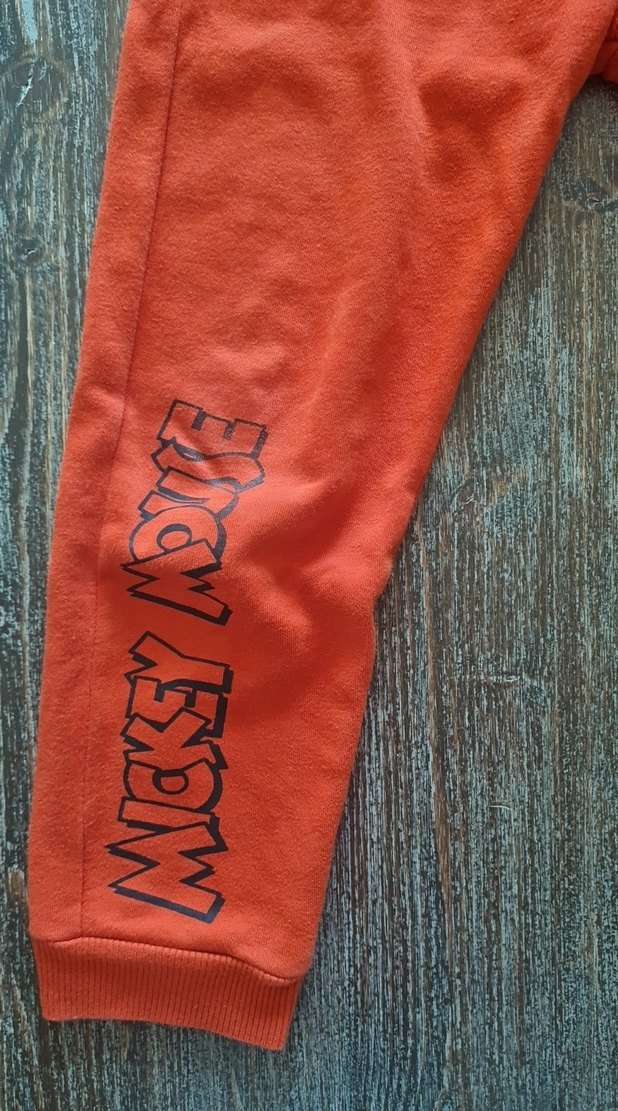 Çocuk Kırmızı Baskılı Eşofman Altı - Görsel 2