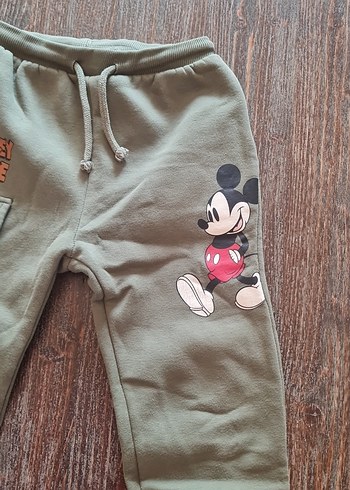 Gri Mickey Mouse Baskılı Erkek Eşofman Altı - Görsel 2