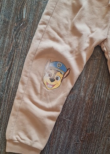 Bej Erkek Çocuk Nakışlı Rahat Eşofman - Görsel 3