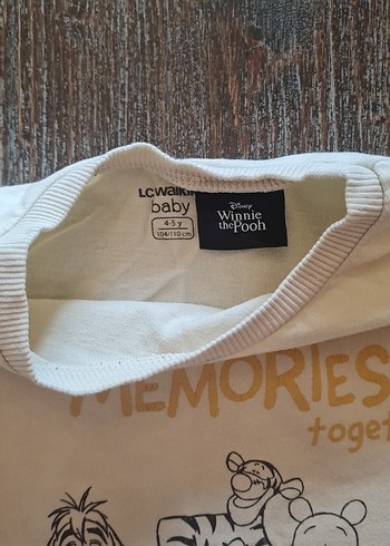 Çocuk Bej Uzun Kollu Baskılı Tişört - Görsel 3