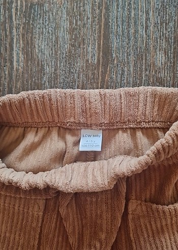 Erkek Çocuk Kahverengi Süet Bol Pantolon - Görsel 3