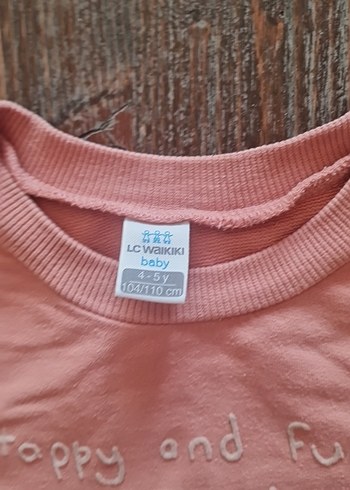 Çocuk Pembe Baskılı Sweatshirt - Görsel 5