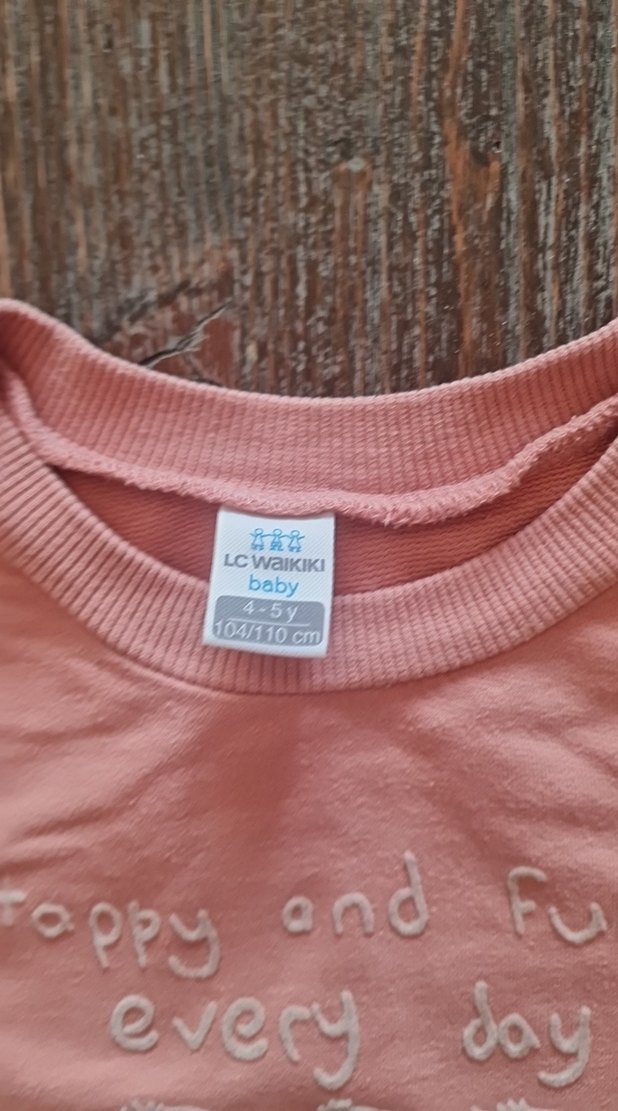Çocuk Pembe Baskılı Sweatshirt - Görsel 5