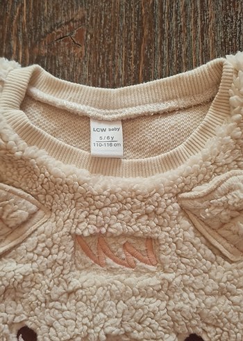 Çocuk Peluş Ayı Desenli Sweatshirt - Görsel 3