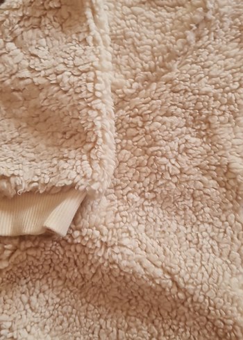 Kız Çocuk Bej Peluş Sweatshirt - Görsel 4