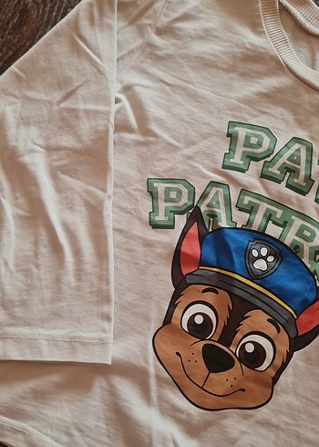 Çocuk Beyaz Uzun Kollu Baskılı Tişört - Görsel 4