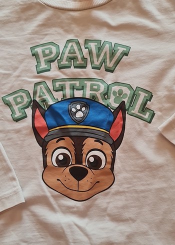 Çocuk Beyaz Uzun Kollu Baskılı Tişört - Görsel 3