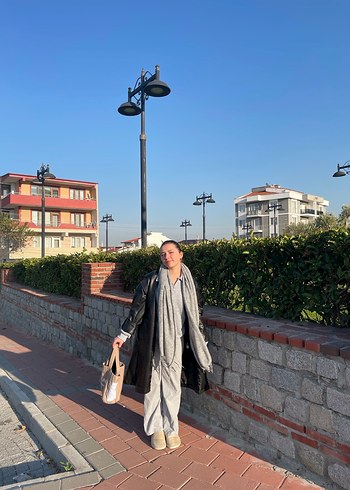 Uzun deri ceket - Görsel 2