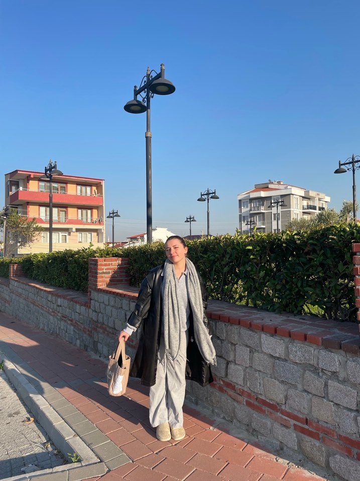 Uzun deri ceket - Görsel 2