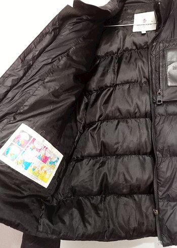 l Beden siyah Renk Siyah Fermuarlı Erkek Street Wear Mont