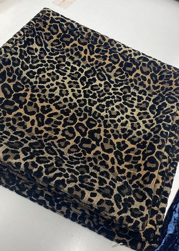 Beden Kahverengi Leopar Desenli kırlent kılıfı