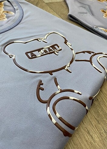 Bayan Kısa Kollu Pijama Takımı 