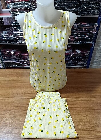 Diğer Kadın İp Askılı Pijama Takımı 