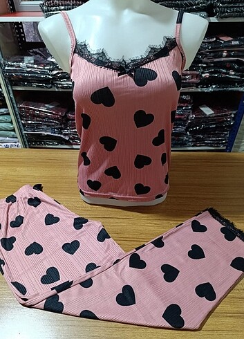 Kadın İp Askılı Pijama Takımı 
