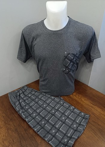 Erkek Kısa Kollu Kapri Pijama Takımı
