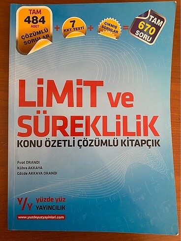 Yüzde yüz yayıncılık limit ve süreklilik