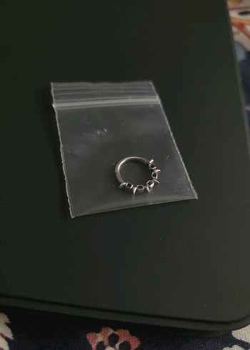 Çelik septum Piercing Sıfır - Görsel 4