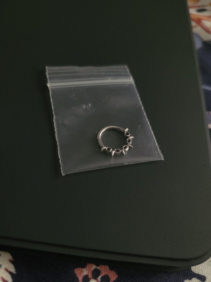 Çelik septum Piercing Sıfır - Görsel 4