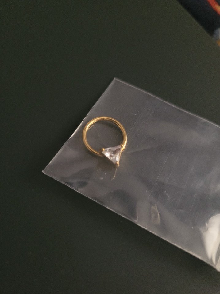 Taşlı Septum piercing küpe - Görsel 3