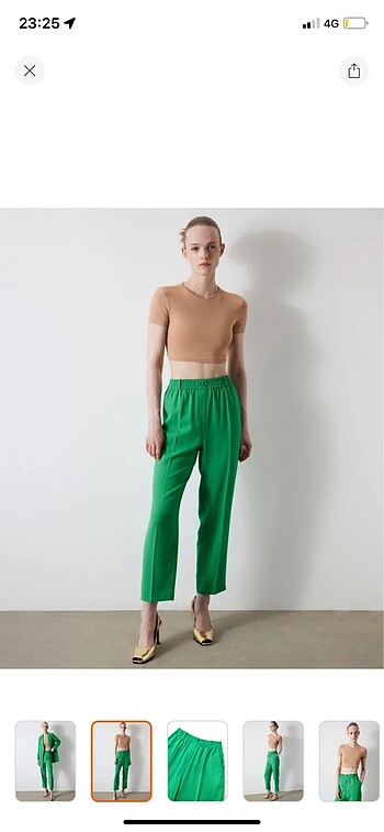m Beden yeşil Renk İpekyol pantolon