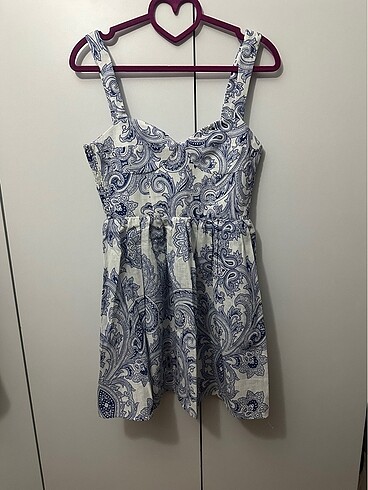 xs Beden Zara Desenli Mini elbise