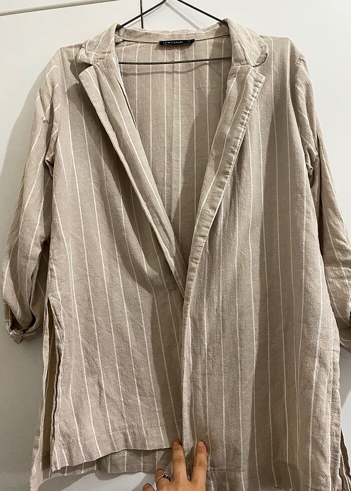 Keten ceket - Görsel 3