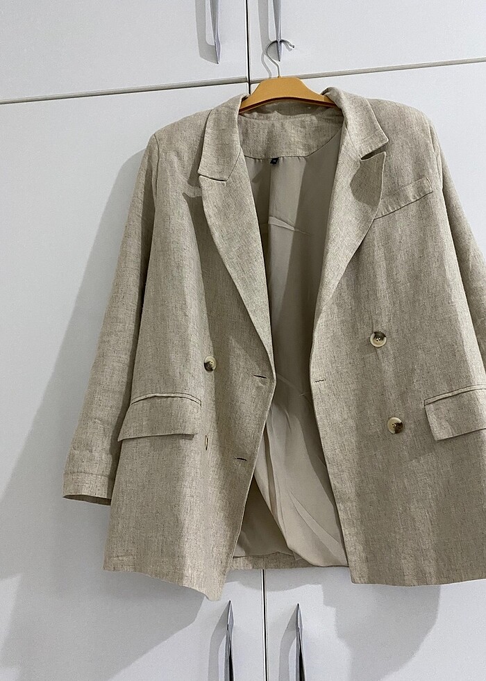 Keten ceket - Görsel 3