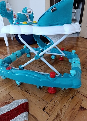 Beden turkuaz Renk Prego Bebek Yürüteci