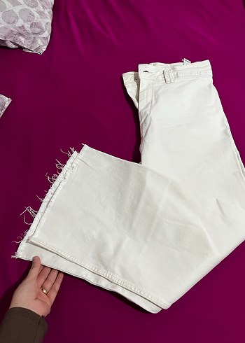 Beyaz palazzo jean - Görsel 2