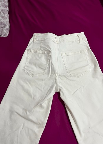 Beyaz palazzo jean - Görsel 4