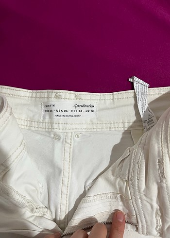 Beyaz palazzo jean - Görsel 6