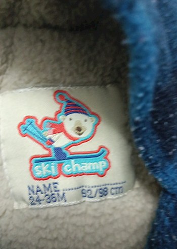 Erkek Çocuk Mavi Kareli Düğmeli Kaban - Görsel 4