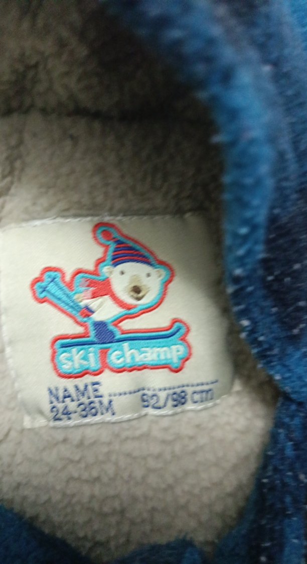 Erkek Çocuk Mavi Kareli Düğmeli Kaban - Görsel 4