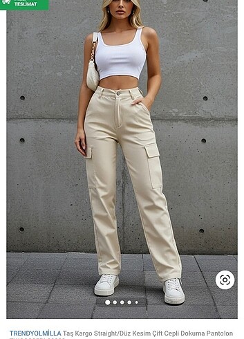 Bej kargo jean