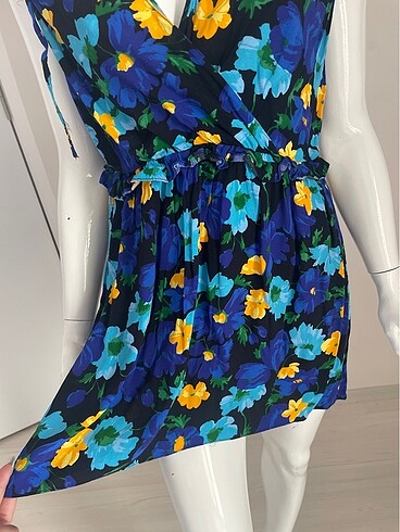 Zara Zara marka çiçekli elbise