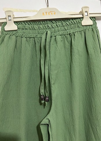 Yeşil Bol Kesim Kadın Pantolon - Görsel 2