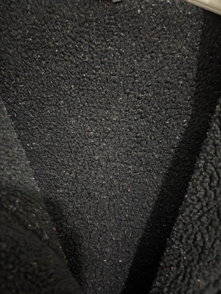 Kürklü Siyah Deri Kolsuz Biker Yelek - Görsel 2