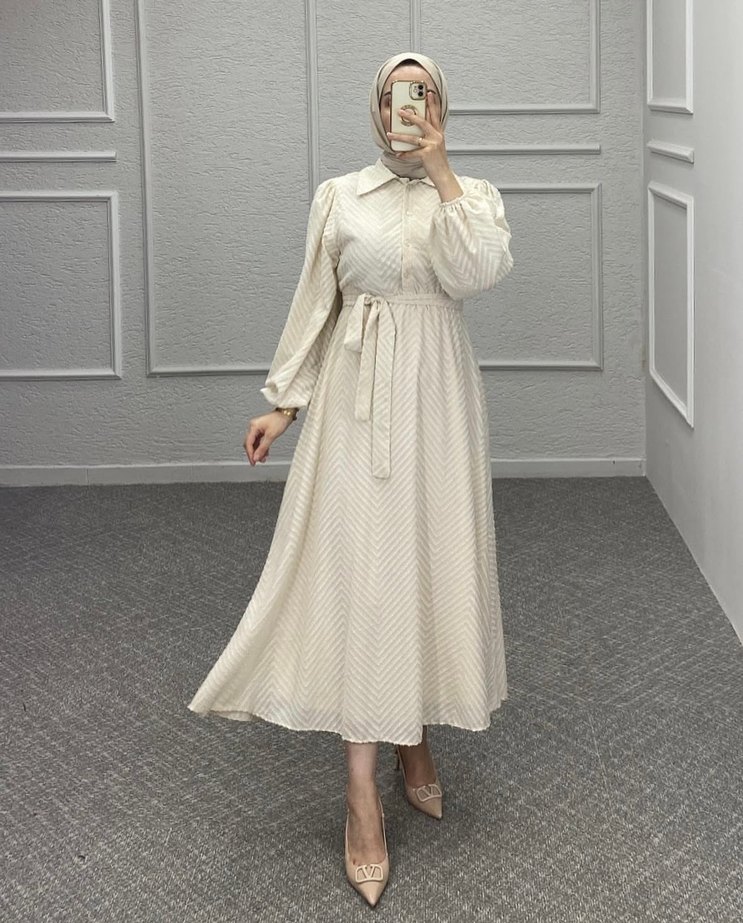 Uzun elbise - Görsel 4