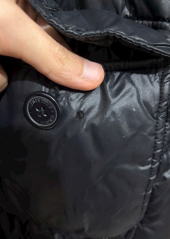 Kadın Siyah Midi Kemerli Kışlık Mont - Görsel 3