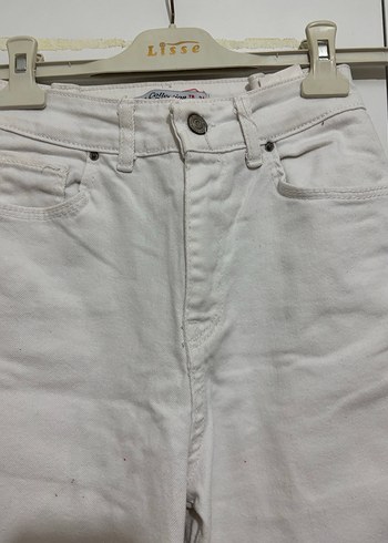 Beyaz Kadın Regular Fit Jean - Görsel 2