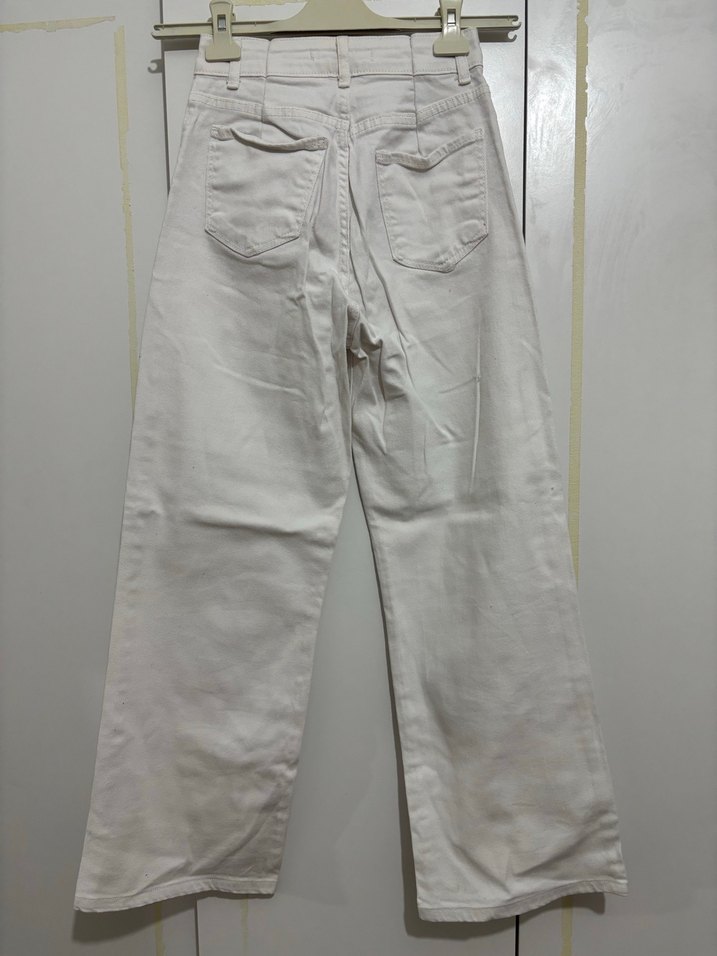 Beyaz Kadın Regular Fit Jean - Görsel 3