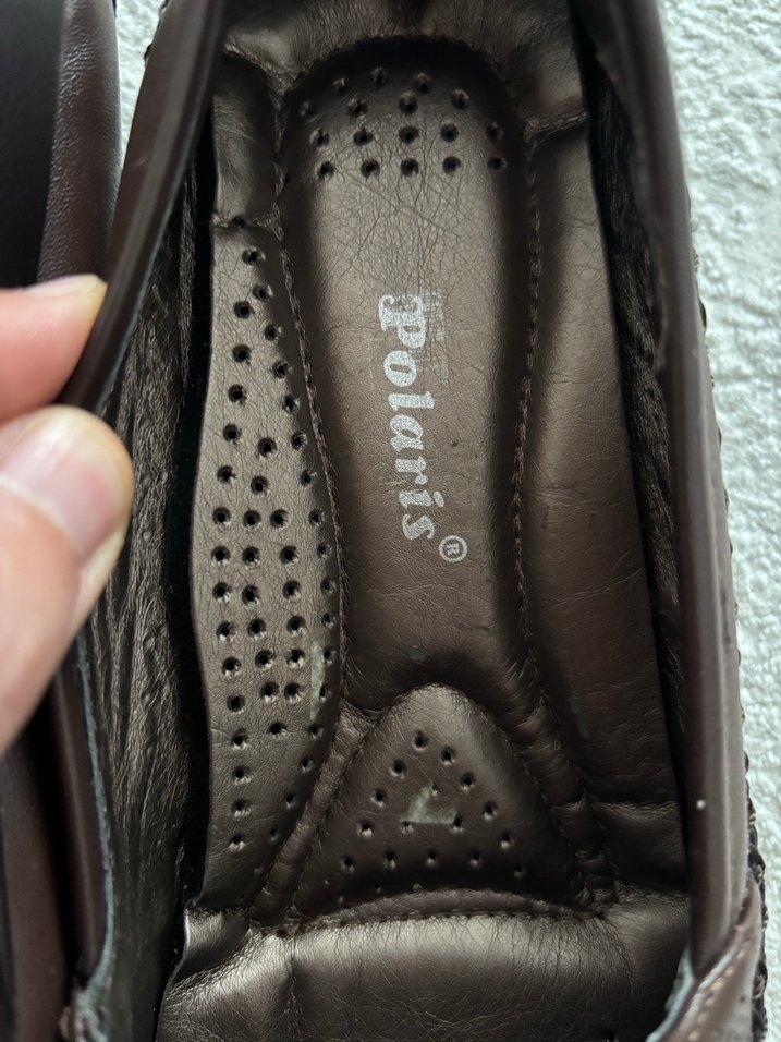 Kahverengi Dolgu Topuklu Kadın Babet - Görsel 4